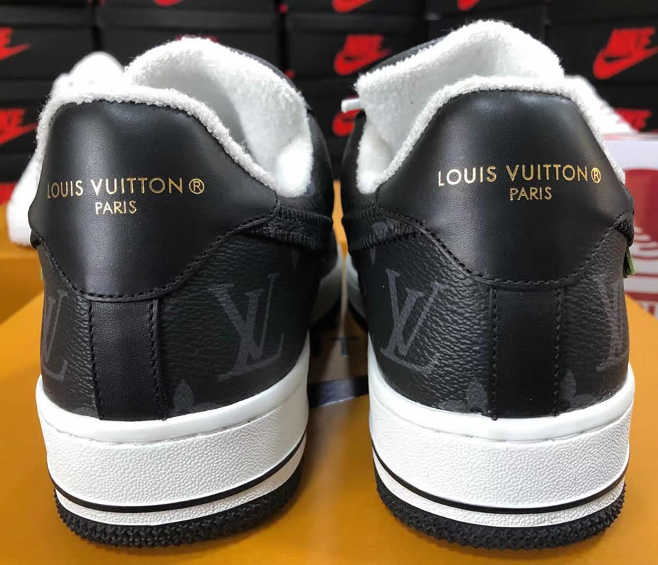 Louis Vuitton Air Force 1 Trainer Sneaker White Black Lk0236 9 - www.kickbulk.org