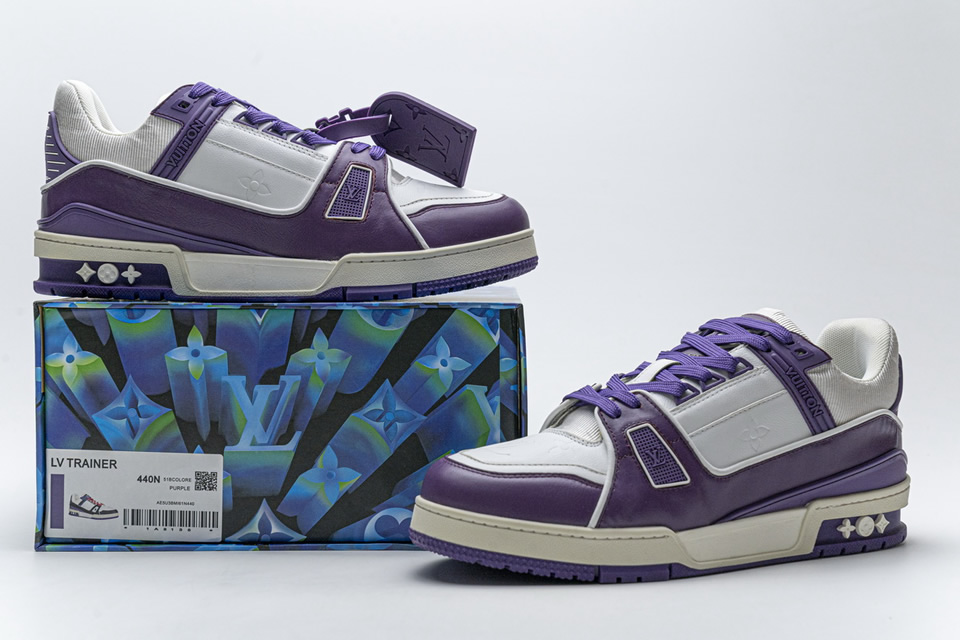 Louis Vuitton LV Trainer Metallic Purple Sneakers w/ Tags - Purple  Sneakers, Shoes - LOU708522