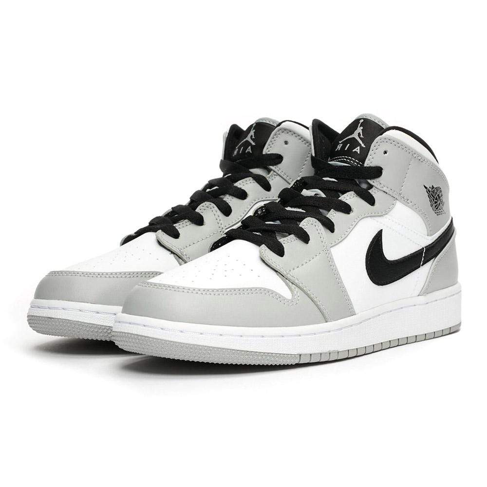 Nike Air Jordan 1 Mid Gs Light Smoke Grey 554725 092 2 - www.kickbulk.org