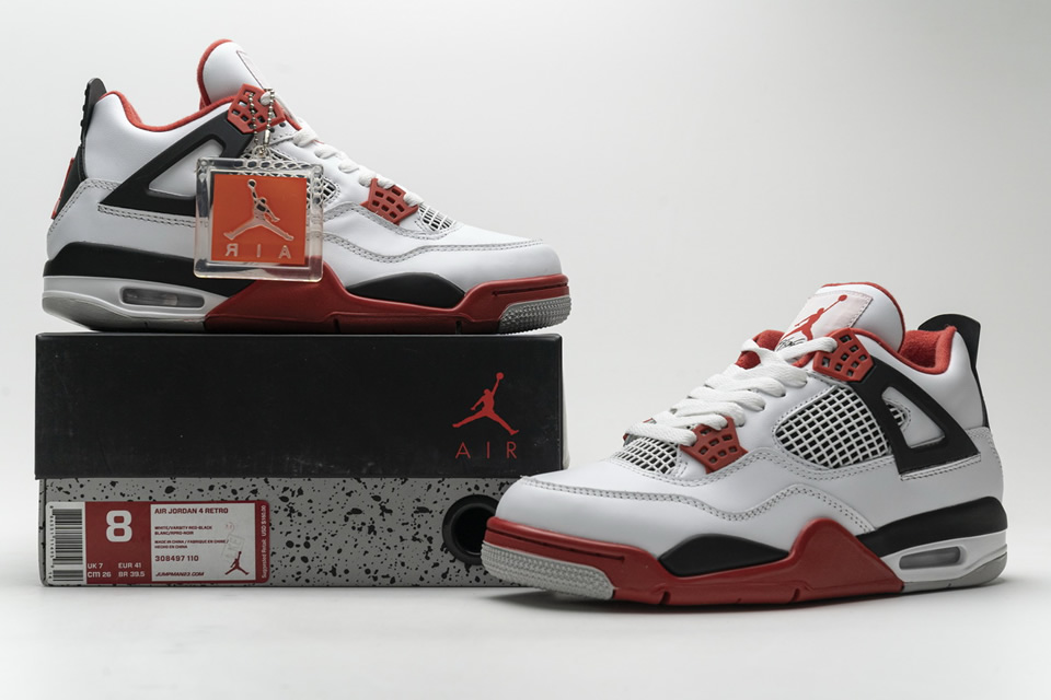 Nike Air Jordan 4 Retro Fire Red 308497 110 3 - www.kickbulk.org