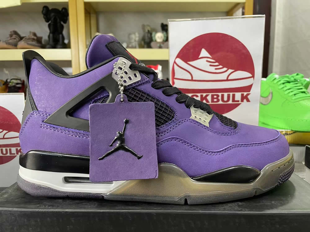 Travis Scott Air Jordan 4 Retro Purple Nike 766302 6 - www.kickbulk.org