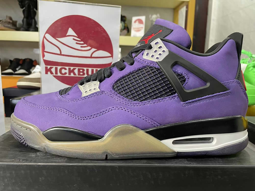 Travis Scott Air Jordan 4 Retro Purple Nike 766302 8 - www.kickbulk.org
