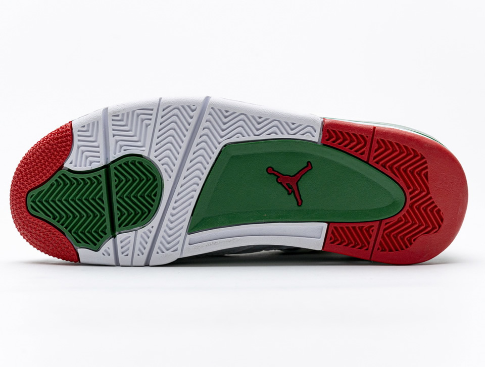 Nike Air Jordan 4 Retro White Green Red Aq3816 063 9 - www.kickbulk.org