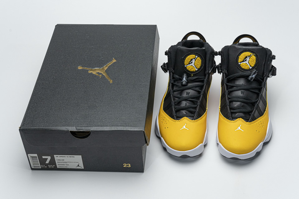 Nike Jordan 6 Rings Bg Basketball Shoes Yellow 322992 700 6 - www.kickbulk.org