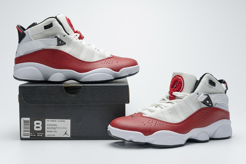 Nike Jordan 6 Rings Bg Basketball Shoes White Red Lifestyle 323419 120 3 - www.kickbulk.org