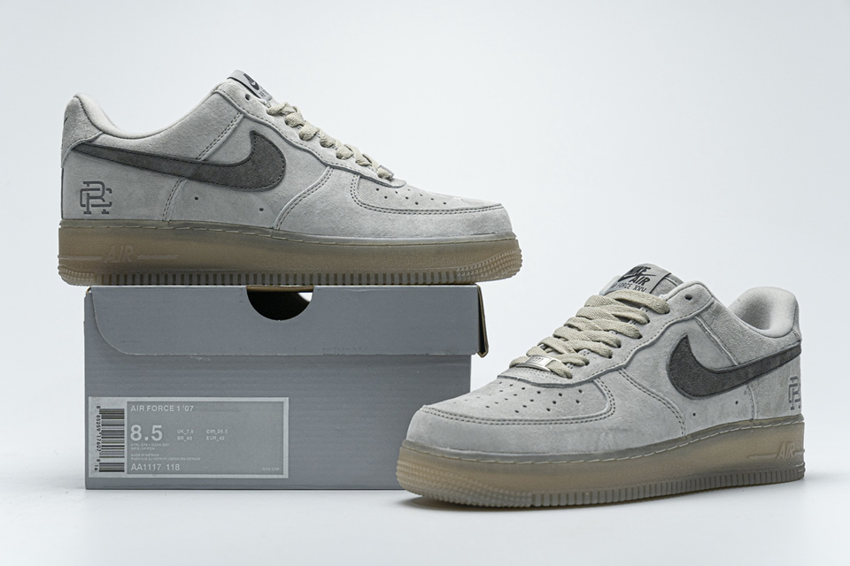 Reigning Champ Nike Air Force 1 Low Suede Light Grey Aa1117 118 3 - www.kickbulk.org