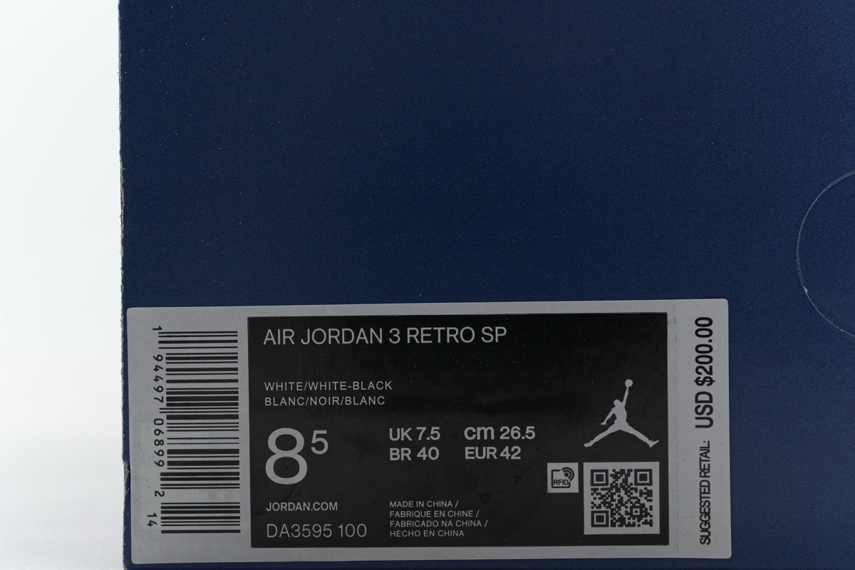 Nike Fragment X Air Jordan 3 Retro Sp White Black Release Date Da3595 100 20 - www.kickbulk.org