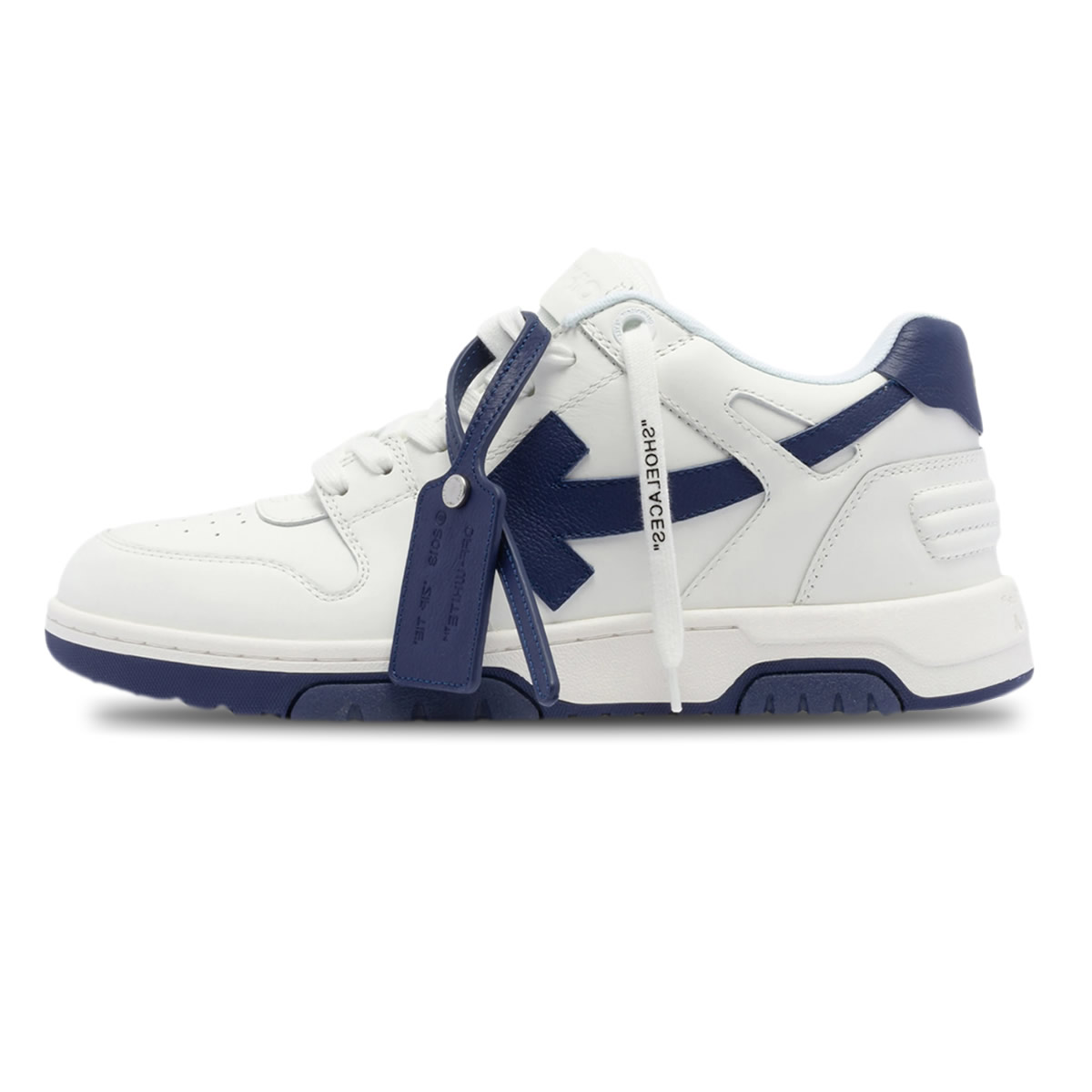 Off White White Navy Blue Out Of Office Ooo Sneakers 222607m237014 1 - www.kickbulk.org