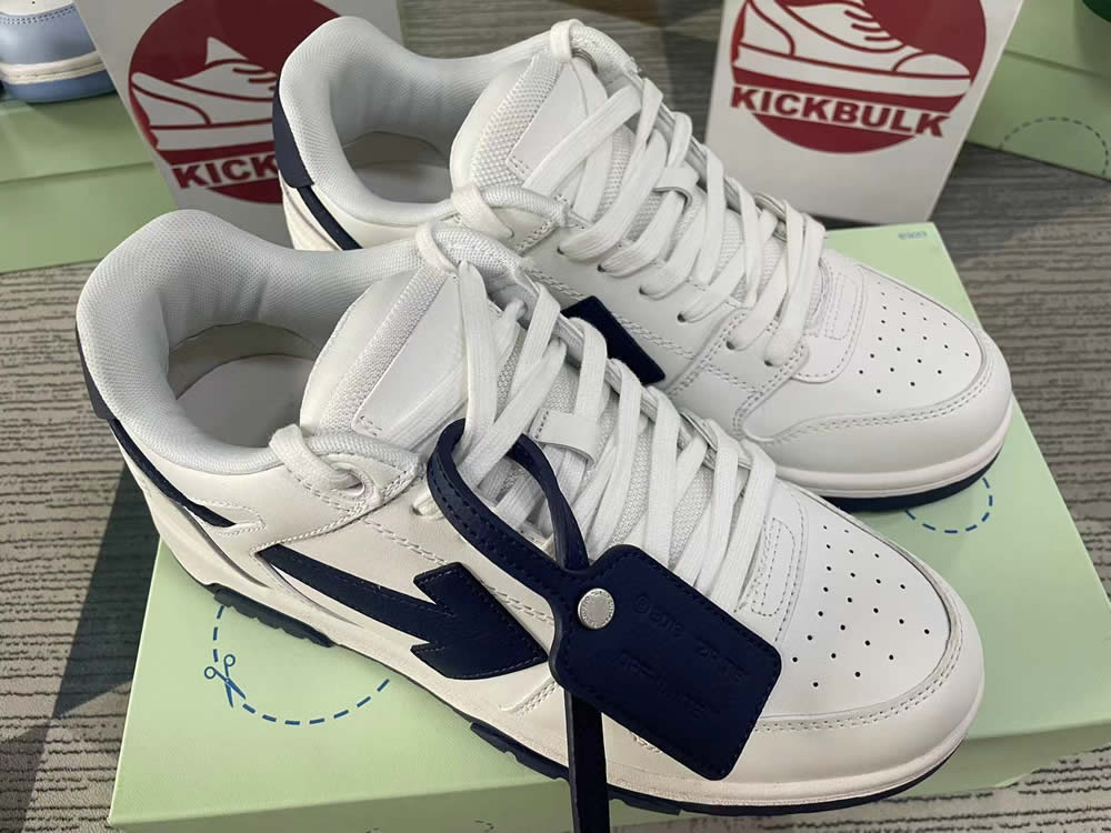 Off White White Navy Blue Out Of Office Ooo Sneakers 222607m237014 4 - www.kickbulk.org