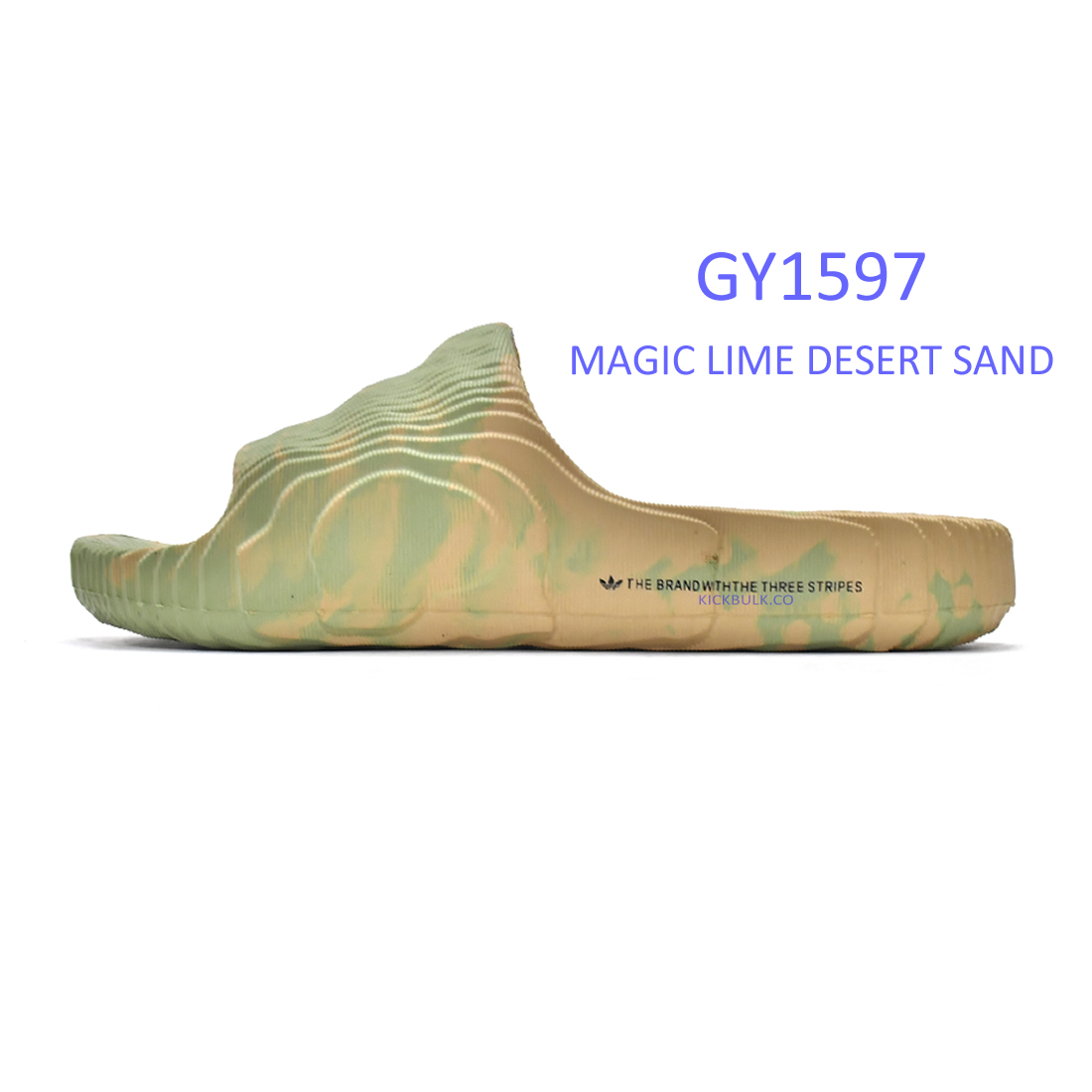 Aiddas Adilette 22 Slides Magic Lime Desert Sand Gy1597 1 - www.kickbulk.org